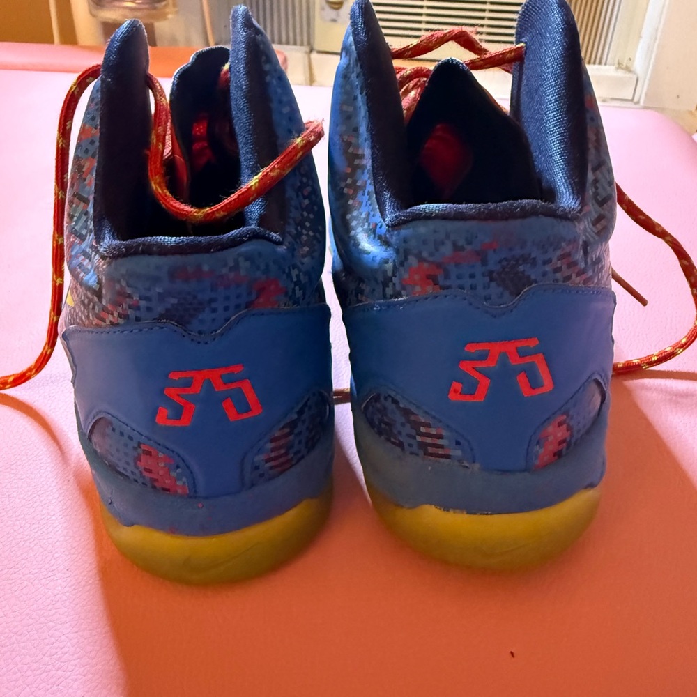 Nike Blue and Yellow Kids Sneakers - Picture 3 of 5